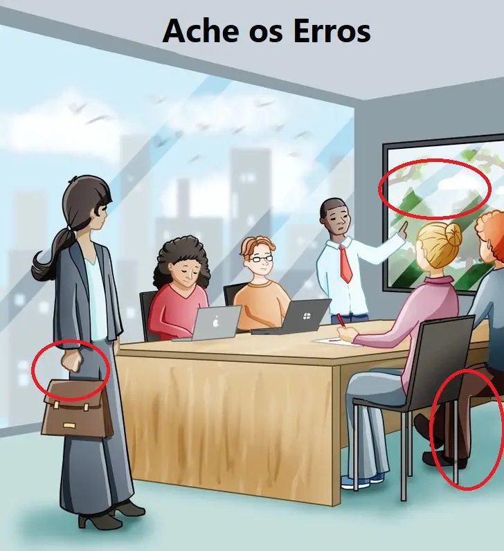 Ache os Erros na Imagem: A Reunião