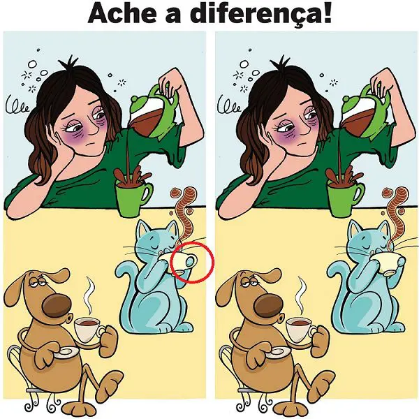 Resposta Ache a Diferença: A Mãe de Pet