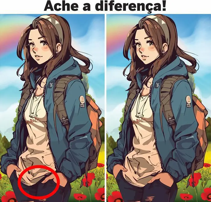 Resposta Ache a Diferença: A Menina do Anime