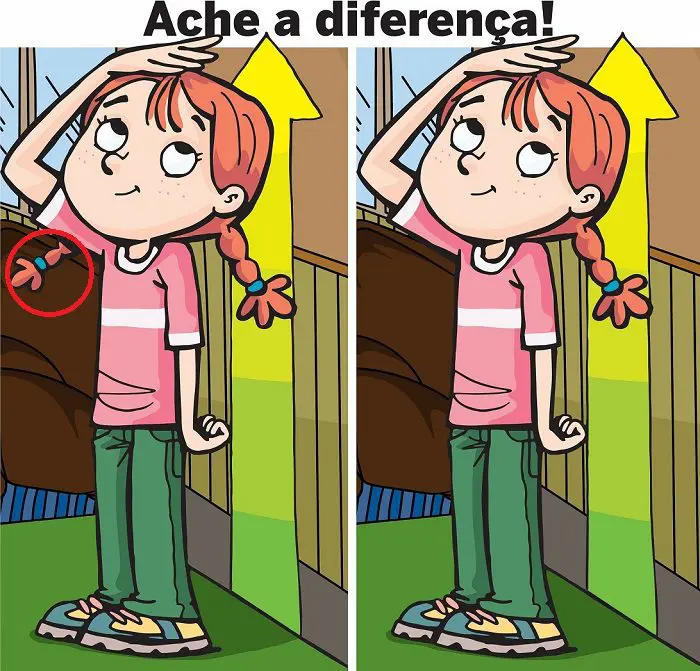 Resposta Ache a Diferença: Conferindo a Altura