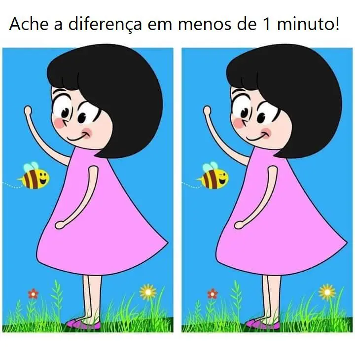 Ache a Diferença: A Menina e a Abelha