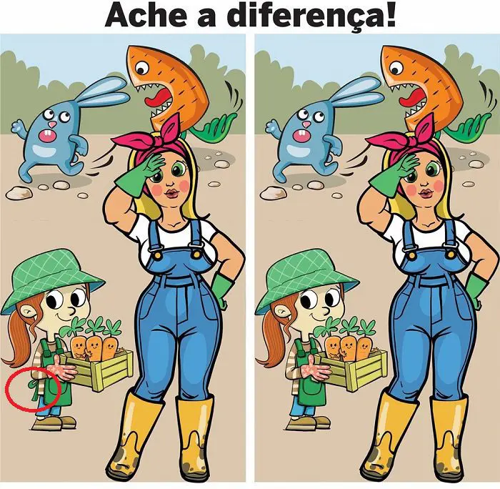 Resposta Ache as Diferenças: As Fazendeiras