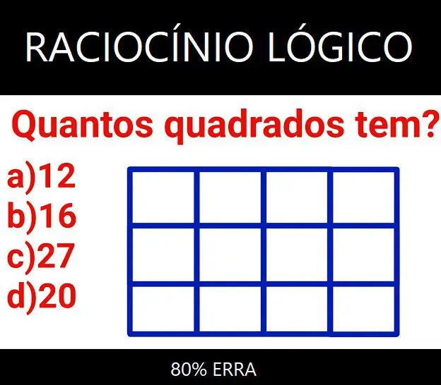 Quantos quadrados tem nessa figura?