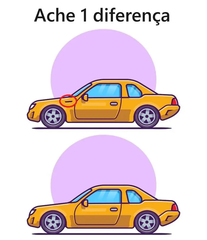 Resposta Ache 1 Diferença: O Carro