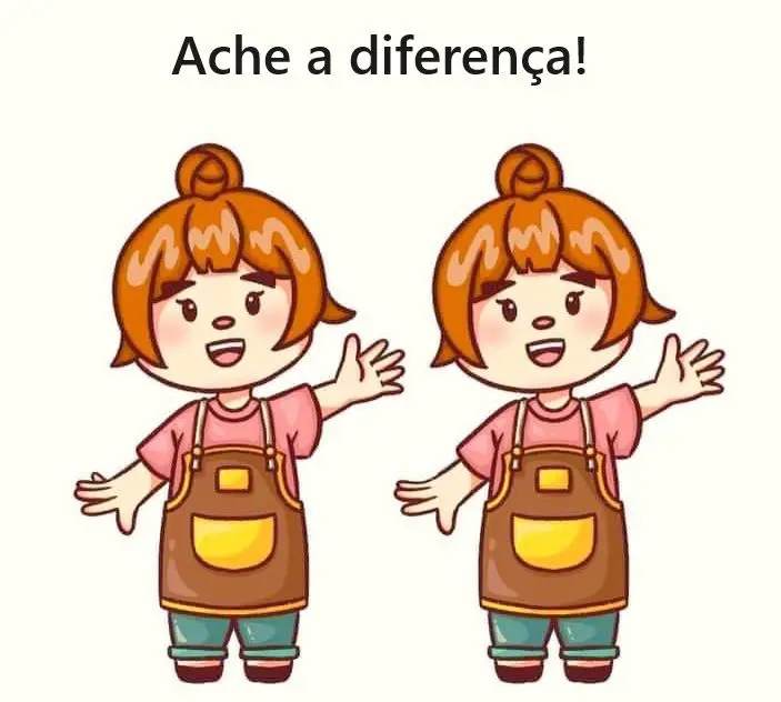 Ache a Diferença: A Menina de Avental