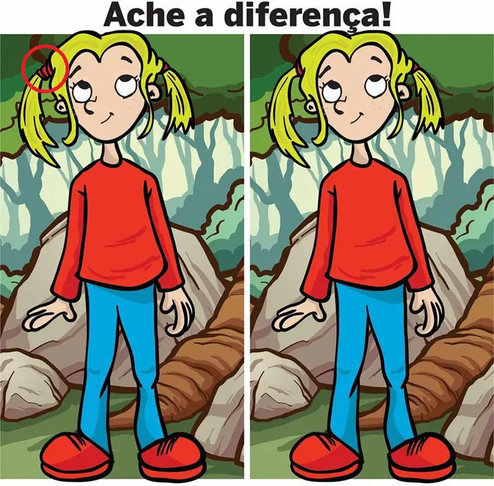 Resposta Ache a Diferença: A Menina na Floresta