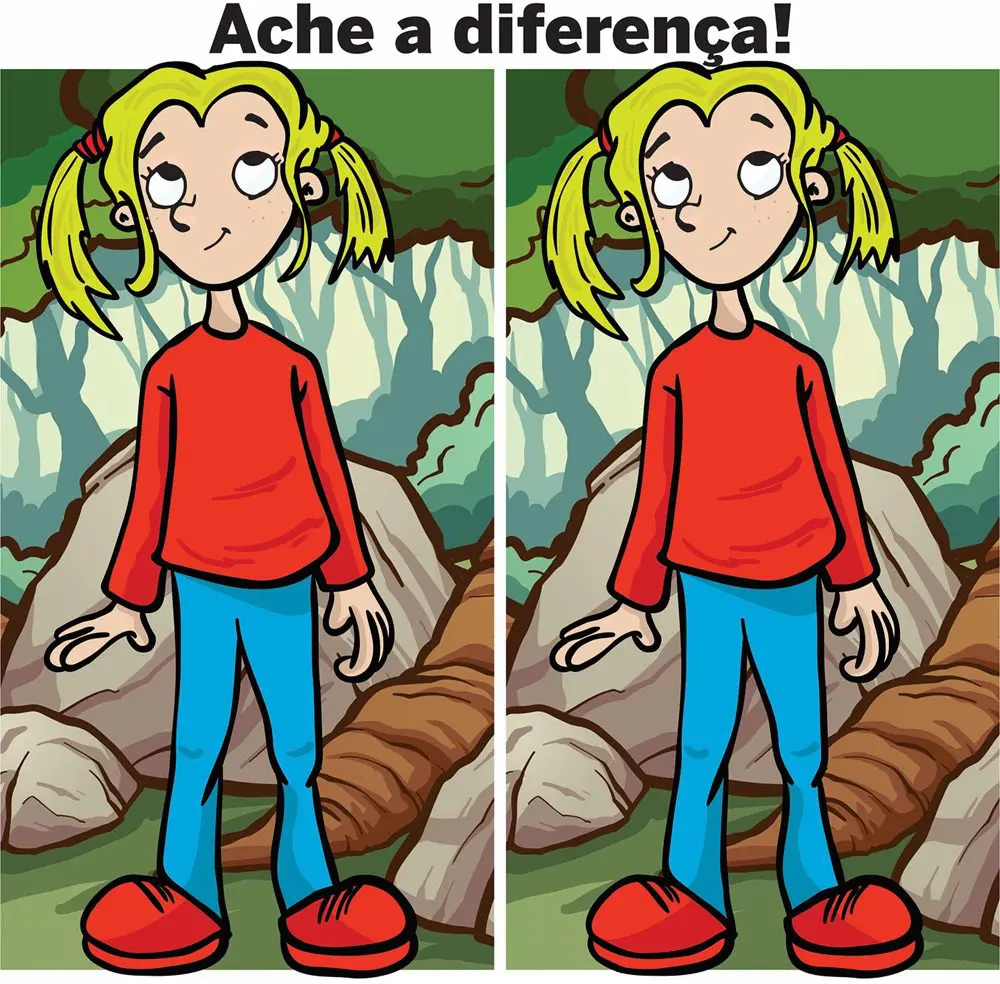 Ache a Diferença: A Menina na Floresta