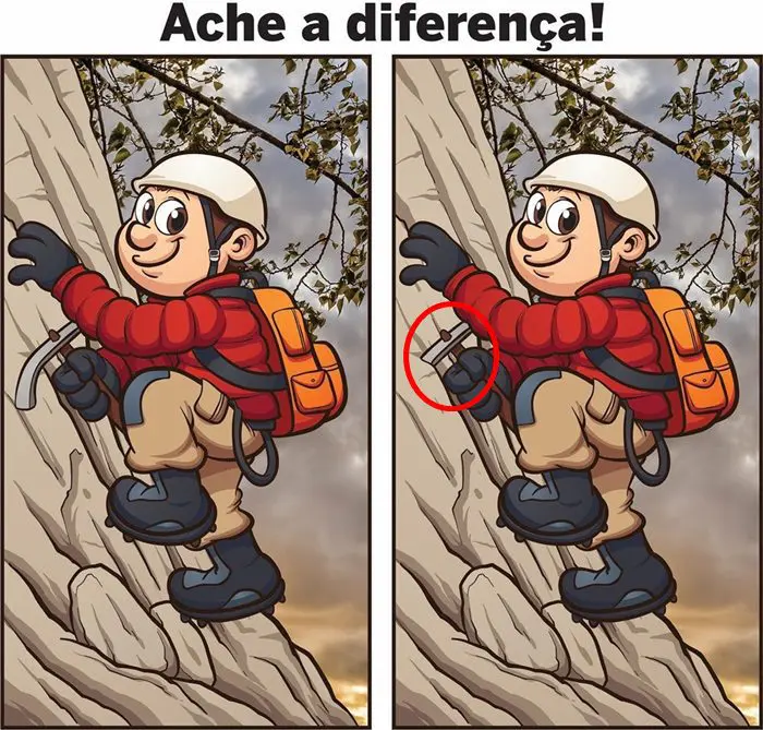 Resposta Ache a Diferença: O Alpinista