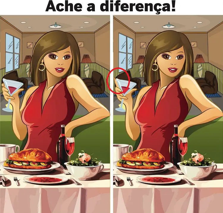 Resposta Ache a Diferença: O Jantar Chique