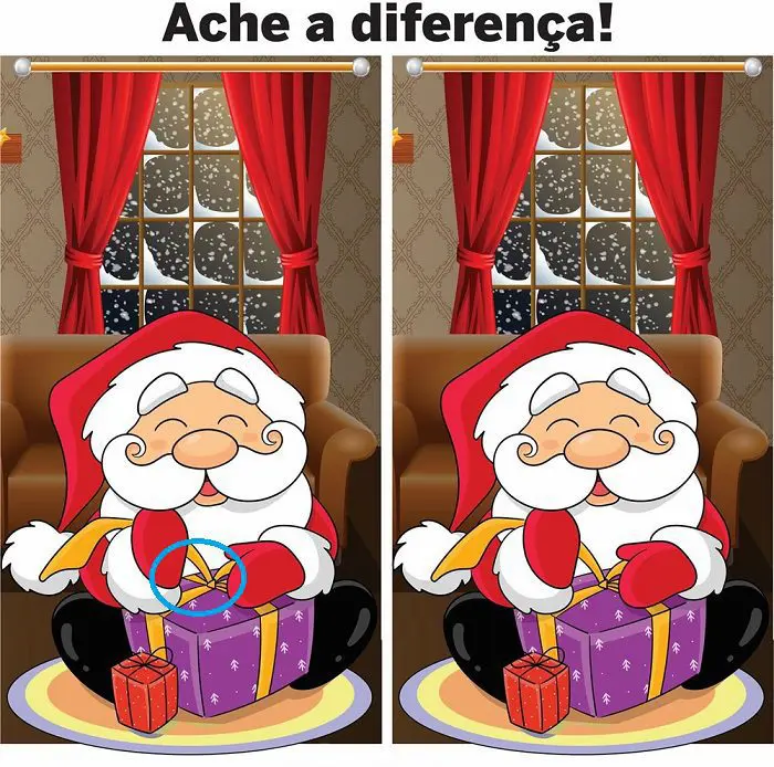 Resposta Ache a Diferença: O Presente do Papai Noel