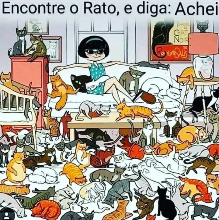 Ache o Rato na Imagem, muitos não conseguem