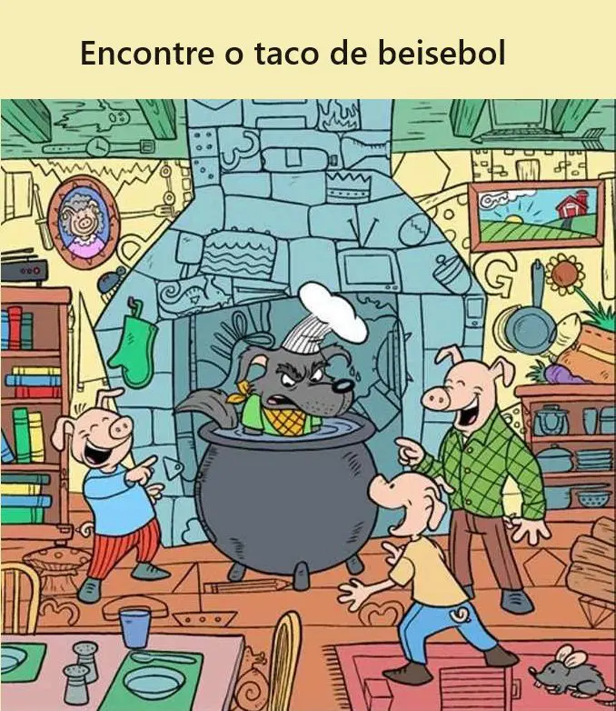 Encontre o Taco de Beisebol