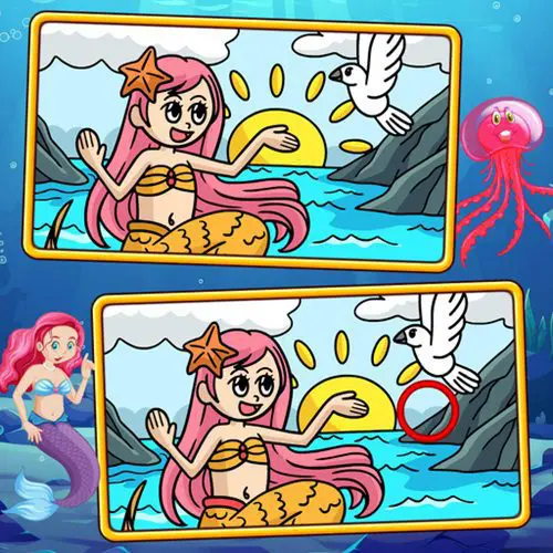 Mermaids Spot The Differences (Jogo de Achar as Diferenças)