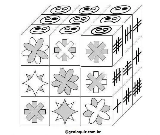 Resposta Qual Bloco Completa o Cubo?