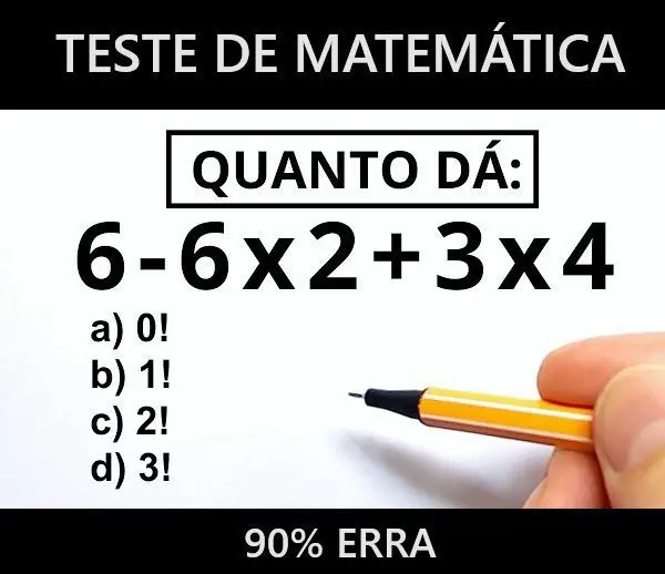 Quanto dá: 6-6x2+3x4