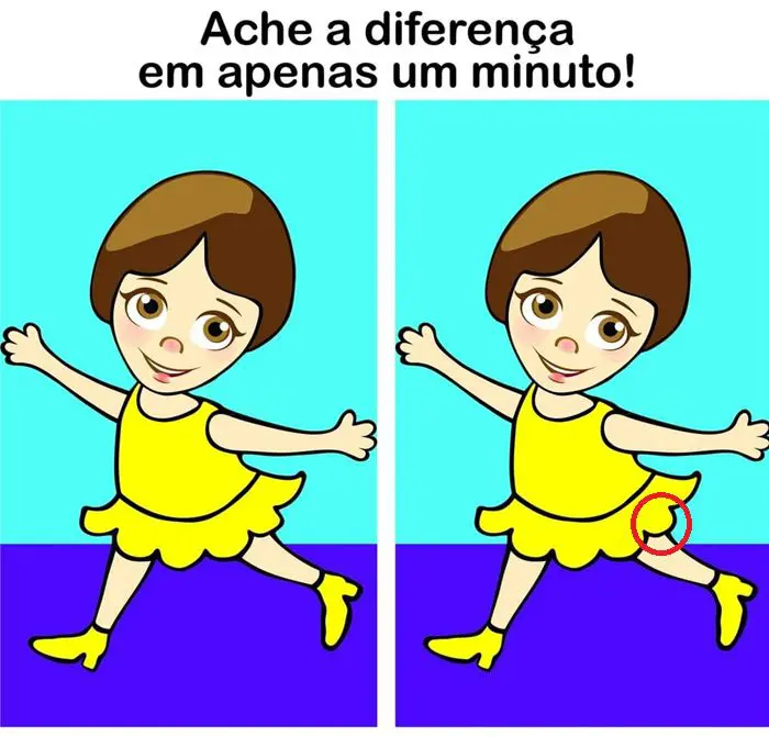 Resposta Ache a Diferença: A Bailarina de Amarelo