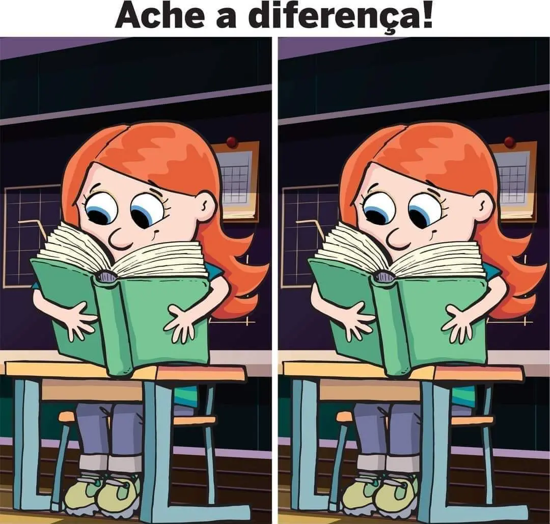 Ache a Diferença: A Menina Com o Livro Grande