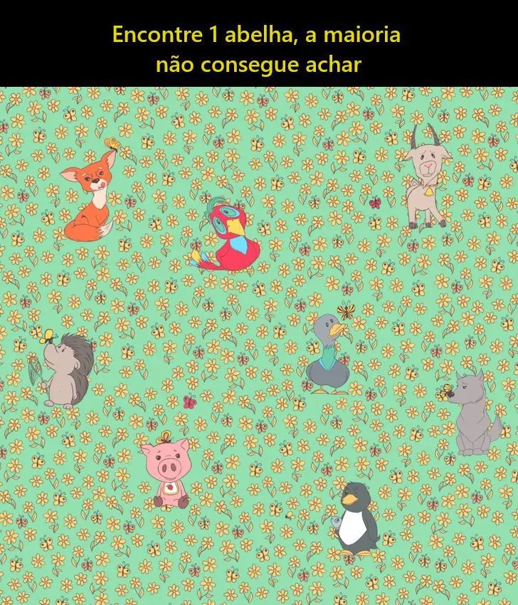 Encontre a Abelha na Imagem