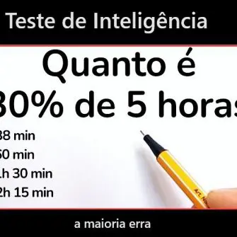 Quanto é 30% de 5 horas?