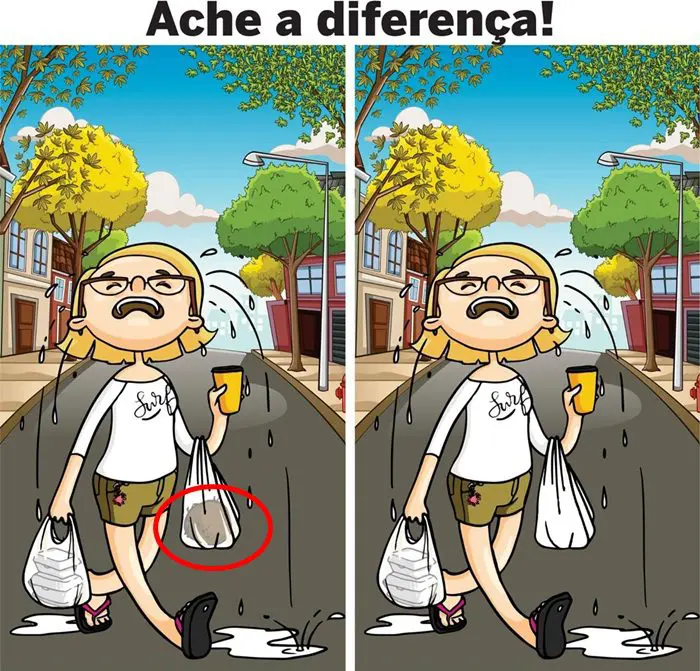 Resposta Ache a Diferença: A Menina Chorando