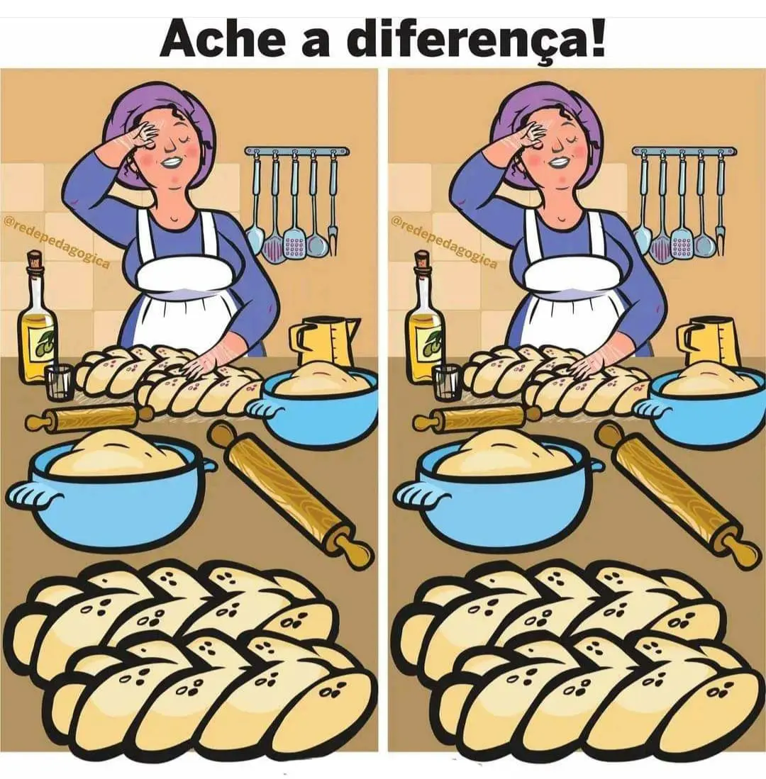 Desafio Visual: Ache a Diferença: A Padeira