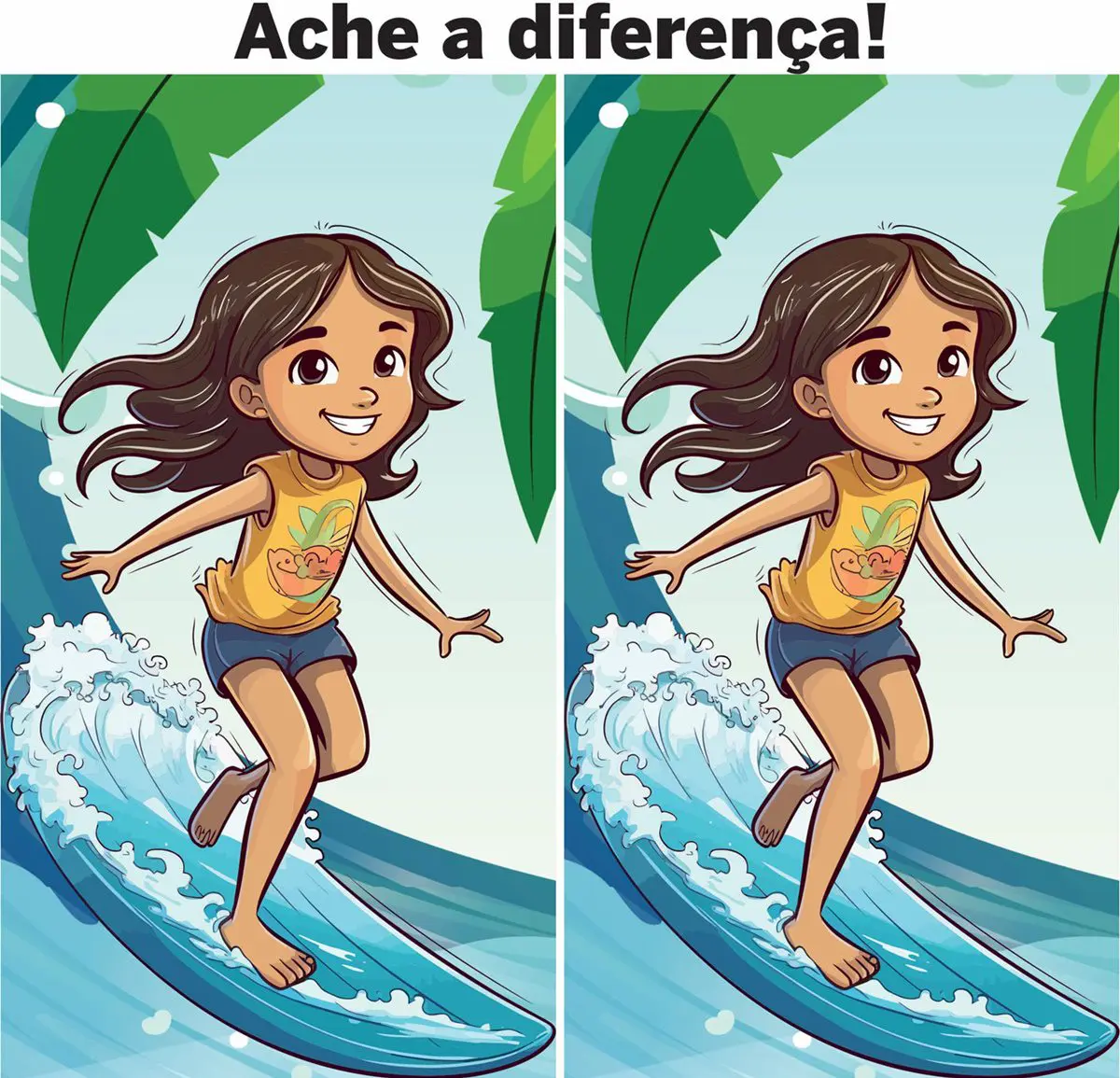 Desafio Visual: Ache a Diferença: A Surfista