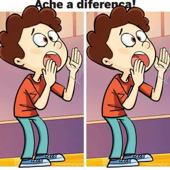 Desafio Visual: Ache a Diferença: O Menino Gritando