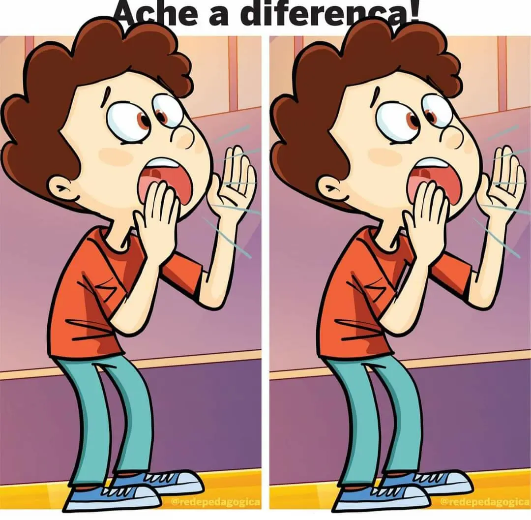 Desafio Visual: Ache a Diferença: O Menino Gritando