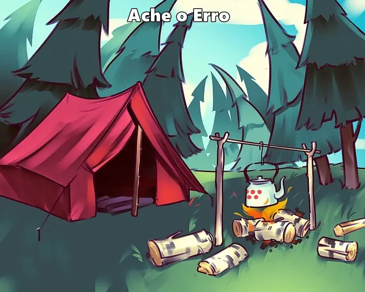 Ache o Erro: O Acampamento