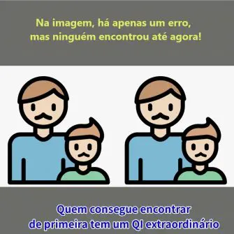 Desafio Visual: Ache o Erro: O Pai e Filho