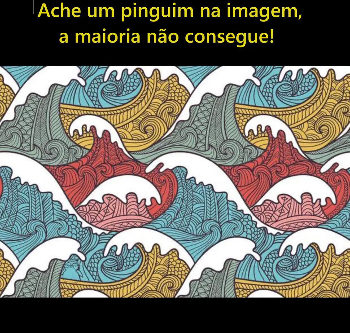 Desafio Visual Ache um Pinguim na Imagem