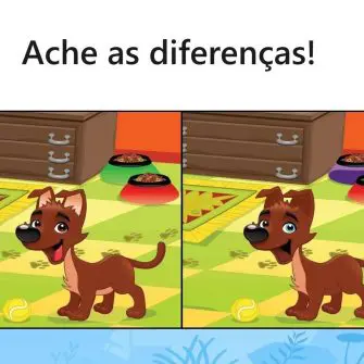 Desafio Visual: Ache as Diferenças: O Cachorrinho e a Bolinha