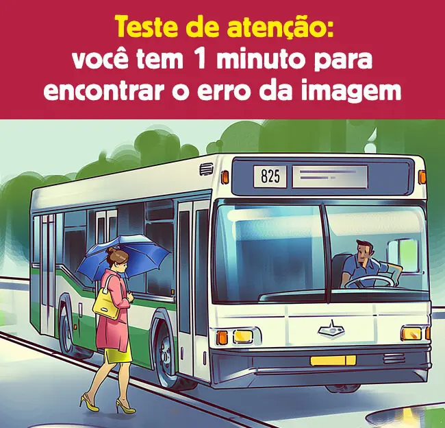 Encontre o Erro: A Parada de Ônibus