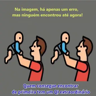 Encontre o Erro na Imagem o Pai e o Filho