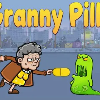 Jogo grátis: Granny Pills - Defend Cactuses