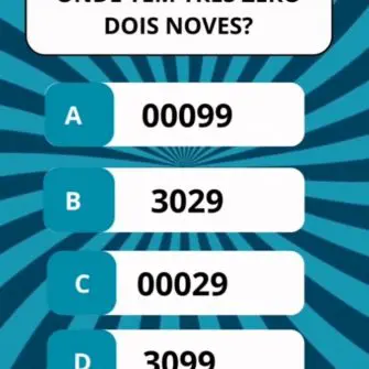 Desafio de Interpretação: Onde Tem Três Zero Dois Noves?