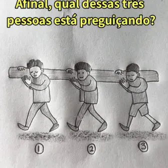 Qual deles está carregando menos peso?