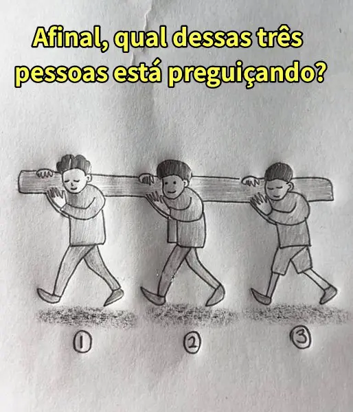 Qual deles está carregando menos peso?