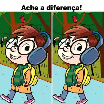 Desafio Visual Ache a Diferença: O Menino de Cachecol