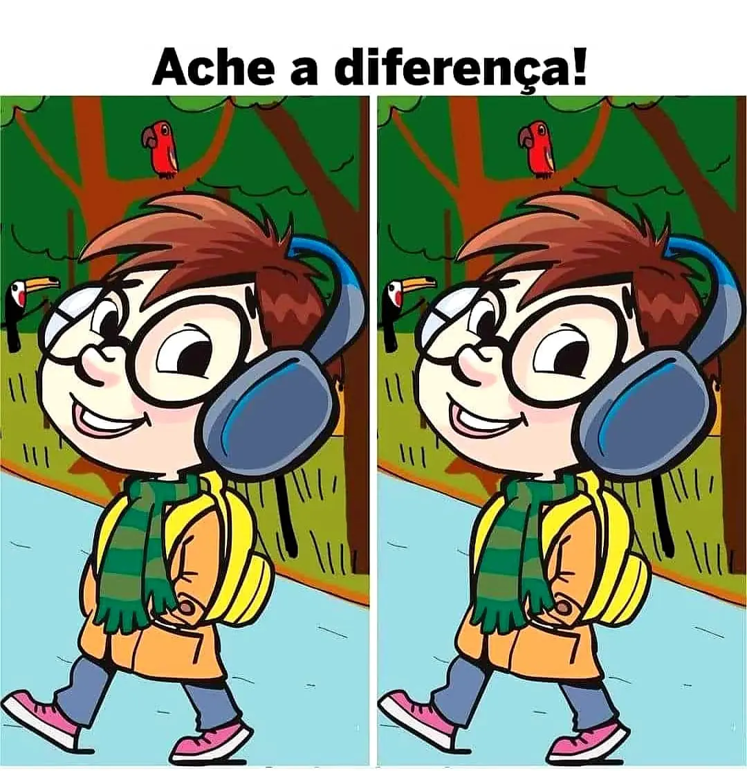 Ache a Diferença: O Menino de Cachecol