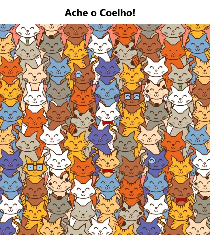 Ache o Coelho No Meio dos Gatos