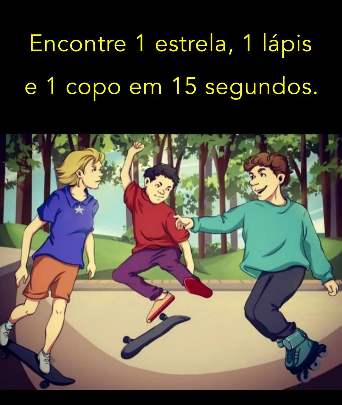 Ache os Objetos: Os Meninos da Pista de Skate