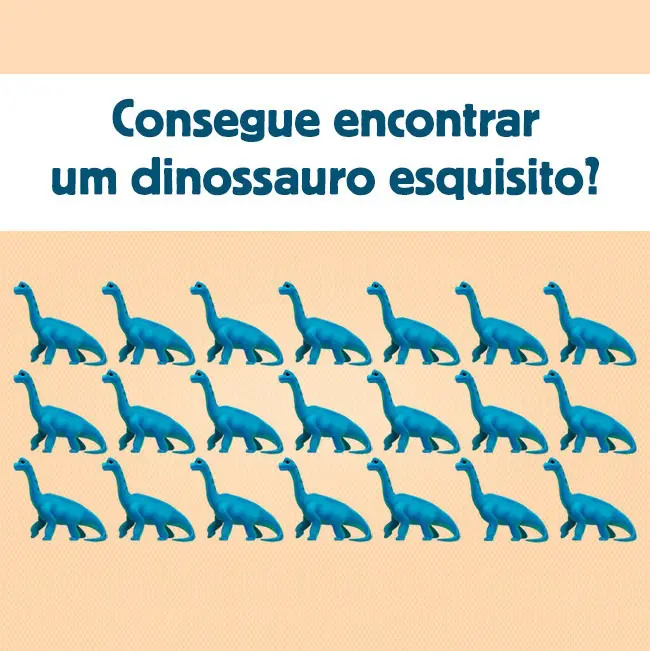 Encontre o Dinossauro Esquisito