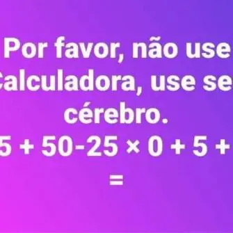 Desafio de Matemática Não Use Calculadora Use Seu Cérebro