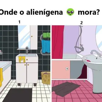 Desafio Visual Onde o alienígena mora?