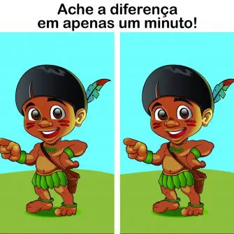 Desafio Visual Ache a Diferença: O Índio