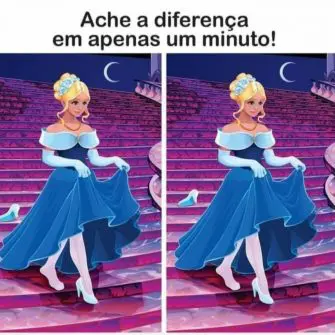 Desafio Visual Ache a Diferença: A Cinderela