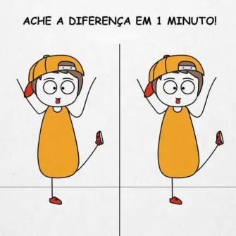 Desafio Visual Ache a Diferença em 1 Minuto o Menino de Boné