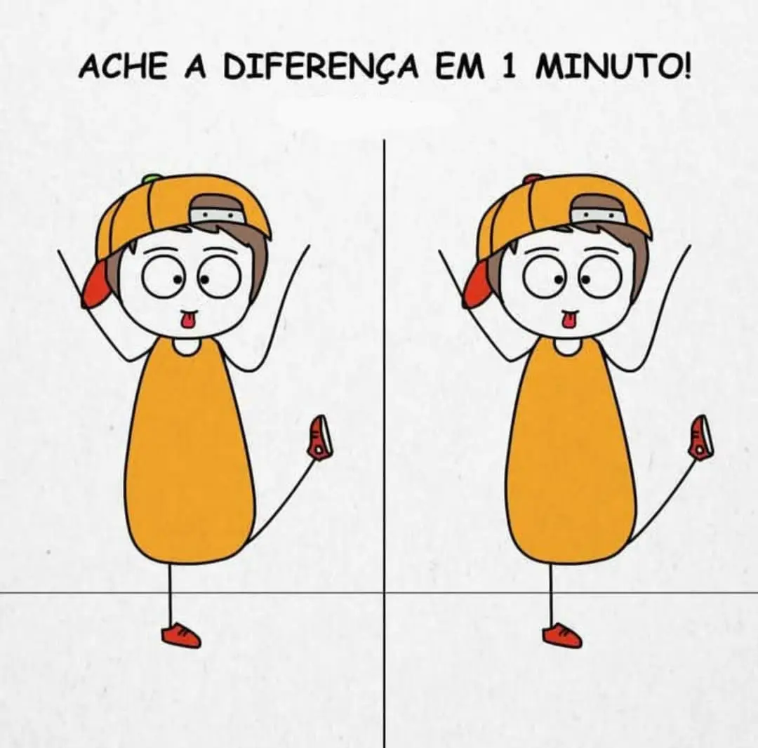 Ache a Diferença em 1 Minuto: O Menino de Boné