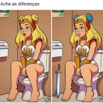 Desafio Visual Ache as Diferenças: A Heroína